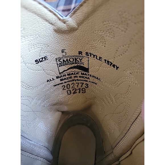 Smoky Mountain Boots Monterey Youth (Big Kids) Size 5  (see description) unisex - Picture 3 of 9